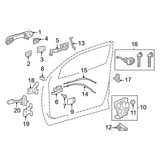 Toyota OE - Front Door - Lock & Hardware