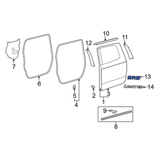 Toyota OE - Front Right Door Emblem