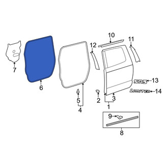 Toyota OE - Front Right Inner Door Seal