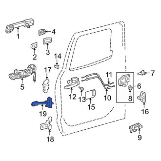 Toyota OE - Rear Left Door Check