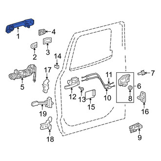 Toyota OE - Rear Outer Exterior Door Handle