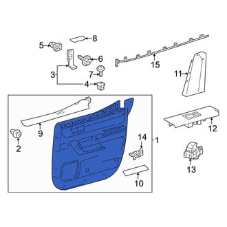 Toyota OE - Rear Right Inner Door Interior Trim Panel