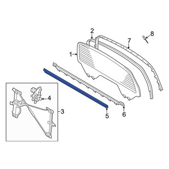 Toyota OE - Rear Inner Back Glass Seal