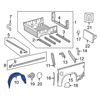 Toyota OE - Rear Left Quarter Panel Splash Shield