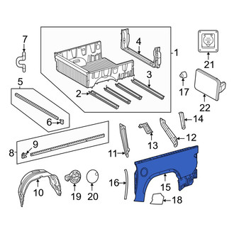 Toyota OE - Rear Right Truck Bed Panel