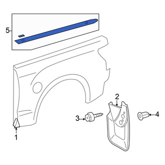 Toyota OE - Rear Right Truck Bed Molding