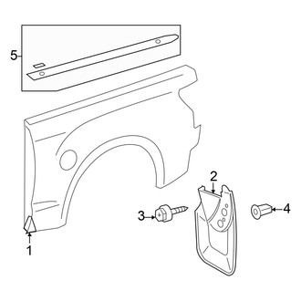 Toyota OE - Pick Up Box - Exterior Trim (5.5' Box), (1794 Edition / Capstone / Limited / Platinum / SR / SR5 / TRD Pro CrewMax)