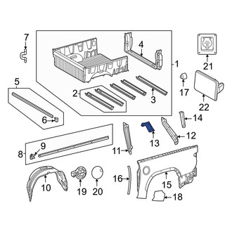 Toyota OE - Rear Center Truck Bed Panel Brace