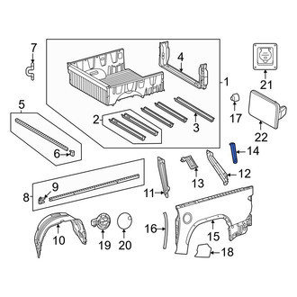 Toyota OE - Rear Right Truck Bed Panel Reinforcement