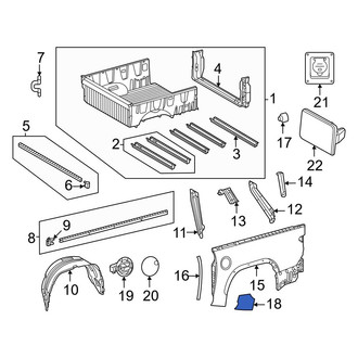 Toyota OE - Rear Left Stone Guard