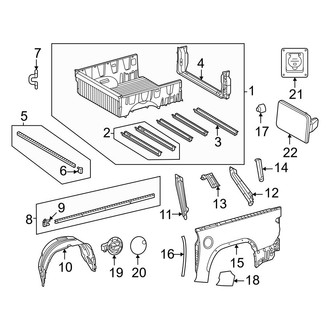 Toyota OE - Pick Up Box - Front & Side Panels (6.5' Box), (1794 Edition / Limited / Platinum / SR / SR5)