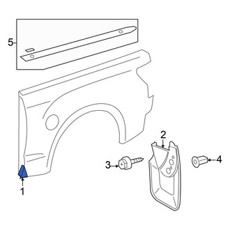 Toyota OE - Rear Right Stone Guard
