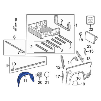 Toyota OE - Rear Right Quarter Panel Splash Shield