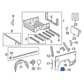 Toyota OE - Rear Right Stone Guard