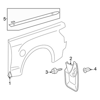 Toyota OE - Pick Up Box - Exterior Trim (8.1' Box), (SR / SR5 Double Cab)