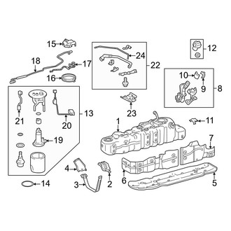 Toyota OE - Fuel System Components (22-Gallon)