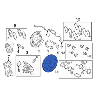 Toyota OE - Rear Disc Brake Rotor