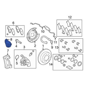 Toyota OE - Rear Parking Brake Actuator