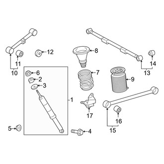 Toyota OE - Rear Suspension - Suspension Components