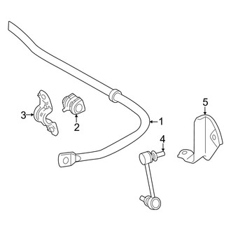 Toyota OE - Rear Suspension - Stabilizer Bar & Components