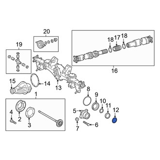 Toyota OE - Axle Nut Washer