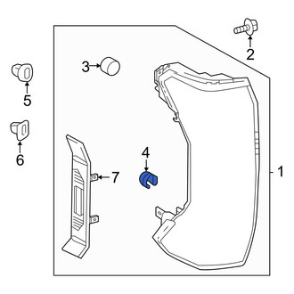 Toyota OE - Lower Tail Light Clip