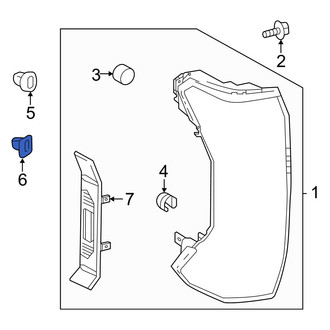 Toyota OE - Lower Tail Light Clip