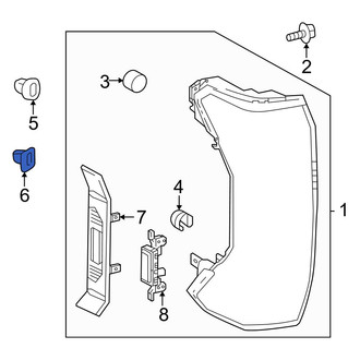 Toyota OE - Lower Tail Light Clip