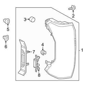 Toyota OE - Rear Lamps - Combination Lamps (With Sequential Turn Signals)