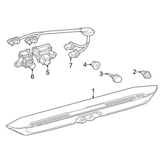 Toyota OE - Rear Lamps - High Mount Lamps