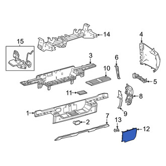 Toyota OE - Rear Center Bumper Cover