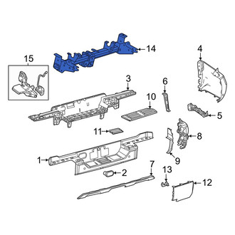 Toyota OE - Rear Bumper Cover Reinforcement Beam