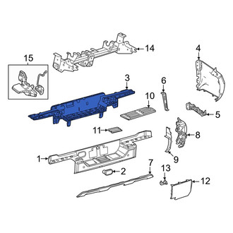 Toyota OE - Rear Center Bumper Cover