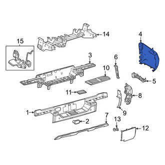 Toyota OE - Rear Left Bumper End Cap
