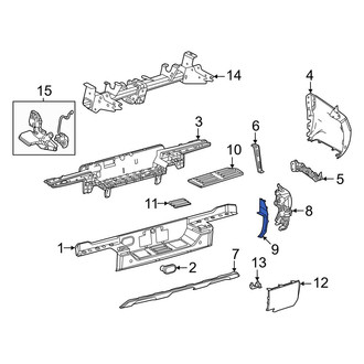 Toyota OE - Rear Left Inner Bumper Cover Reinforcement