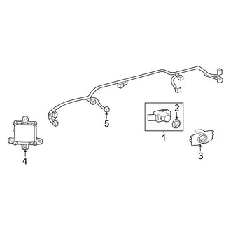 Toyota OE - Rear Bumper - Electrical Components