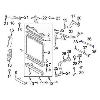 Toyota OE - Radiator Hose Clamp