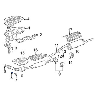 Toyota OE - Front Exhaust Bolt Spring