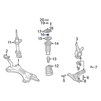 Toyota OE - Front Suspension Shock Absorber & Strut Mount Gasket