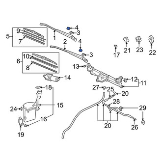 Toyota OE - Front Wiper Arm Cover