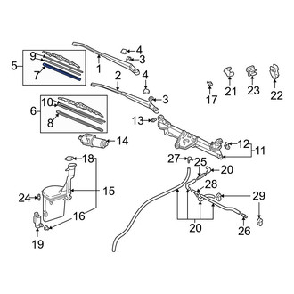 Toyota OE - Front Right Wiper Blade Refill