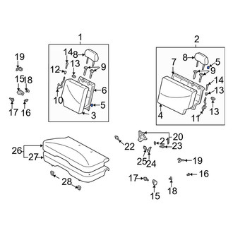 Toyota OE - Seat Back Cushion Clip