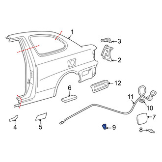 Toyota OE - Fuel Door Spring