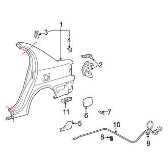 Toyota OE - Fuel Door Spring