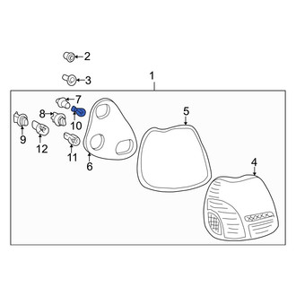 Toyota OE - Lower Tail Light Bulb