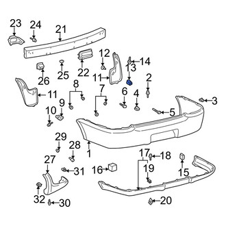 Toyota OE - Radiator Support Splash Shield Clip
