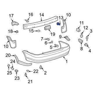 Toyota OE - Fender Liner Retainer