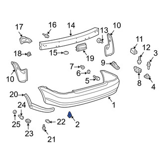 Toyota OE - Radiator Support Splash Shield Clip