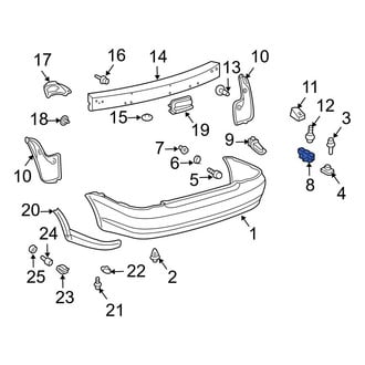 Toyota OE - Radiator Support Splash Shield Clip