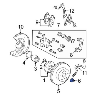 Toyota OE - Rear CV Joint Nut